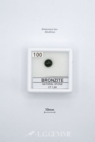 bronzite 1.80ct verde taglio brillante