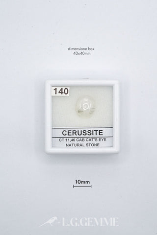 cerussite 11.46ct trasparente cabochon