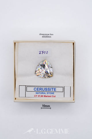 Cerussite 37,65 carati Cuscino gemma preziosa