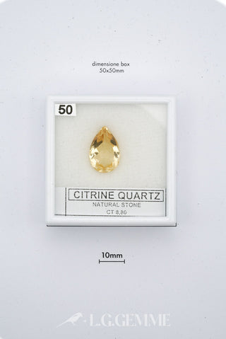 citrino 8.80ct giallo pera