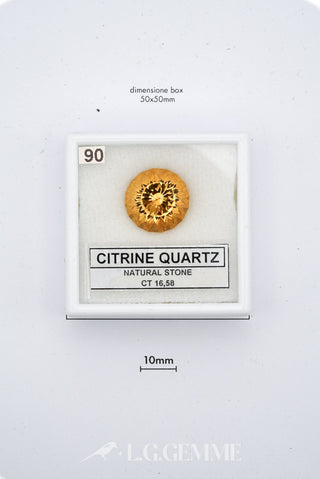 citrino 16.58ct giallo ovale