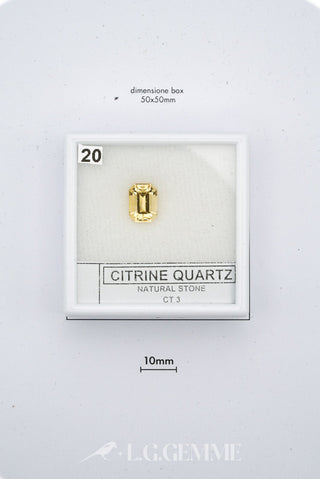 citrino 00.00ct oro rettangolare