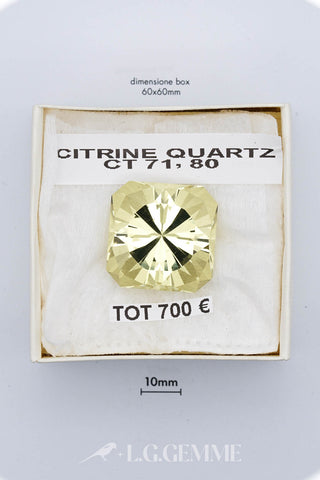 Citrino 71,80 carati Cuscino gemma preziosa