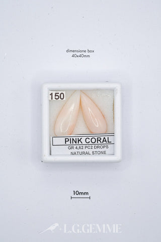 corallo 23.10ct rosa goccia