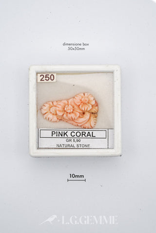 corallo 5.00ct rosa forma libera
