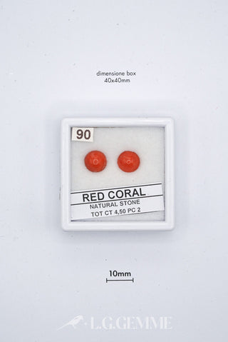corallo 4.50ct rosso forma naturale