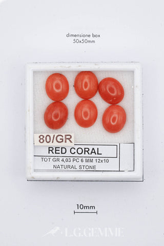 Corallo Rosso 4,03 carati Ovale gemma preziosa