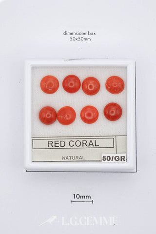 Corallo Rosso 0,00 carati tonda gemma preziosa