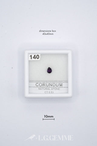 corindone 0.53ct viola pera