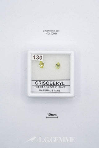 crisoberillo 1.10ct giallo goccia