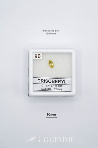 crisoberillo 0.74ct giallo marquise