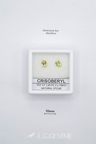 crisoberillo 1.45ct giallo ovale