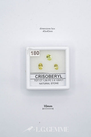 crisoberillo 1.50ct giallo ovale