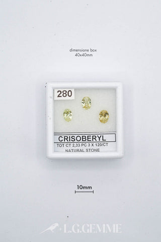 crisoberillo 2.33ct giallo ovale