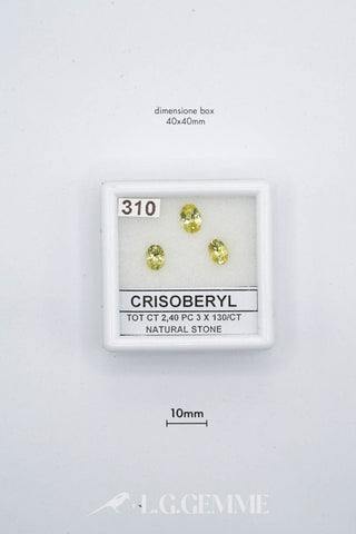 crisoberillo 2.40ct giallo ovale