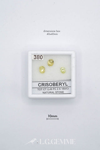 crisoberillo 2.49ct giallo ovale