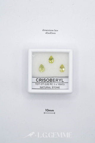 crisoberillo 2.52ct giallo pera