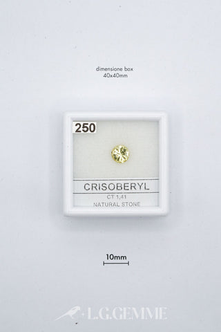 crisoberillo 1.41ct giallo taglio brillante