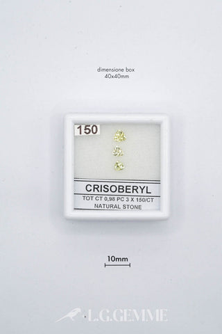 crisoberillo 0.98ct giallo triangolare