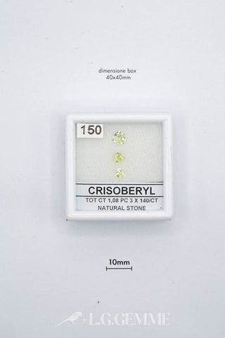 crisoberillo 1.08ct giallo triangolare