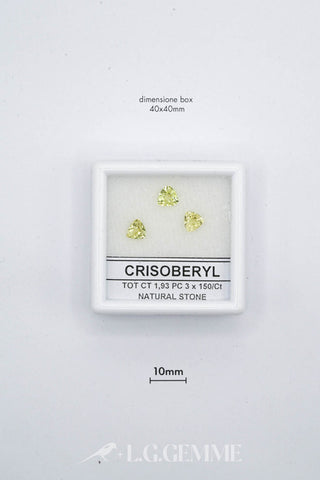 crisoberillo 1.93ct giallo triangolare