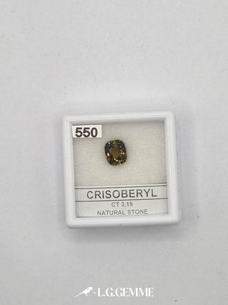 crisoberillo 3.19ct verde ovale