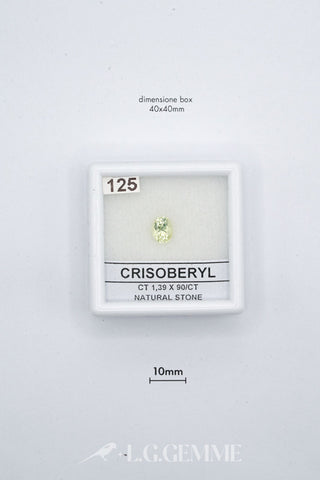 crisoberillo 1.39ct giallo ovale