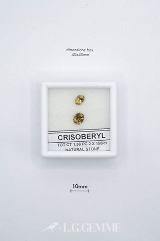 crisoberillo 1.58ct giallo ovale