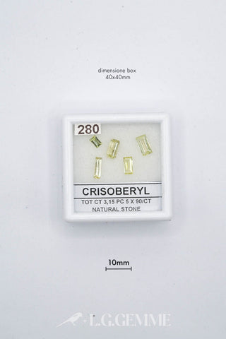 crisoberillo 3.15ct giallo rettangolare