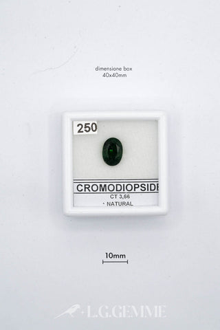 cromodiopside 3.66ct verde ovale