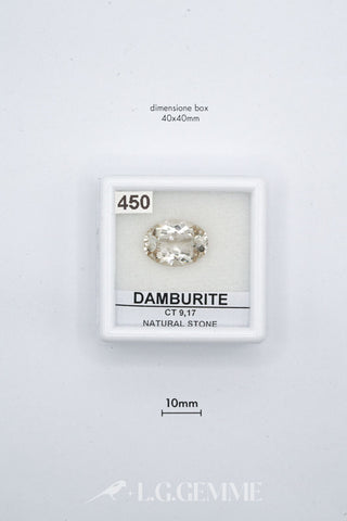 damburite 9.17ct trasparente ovale