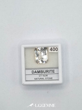 damburite 18.96ct trasparente rettangolare