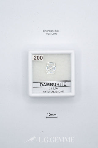 damburite 5.60ct trasparente rettangolare
