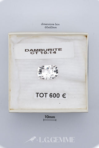 Damburite 10,14 carati Cuscino gemma preziosa