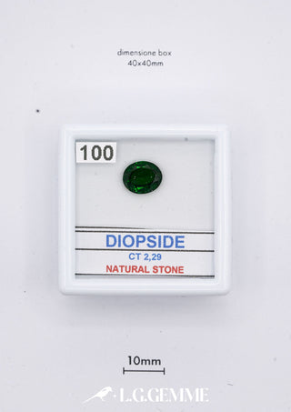 Diopside 2,29 carati Ovale gemma preziosa