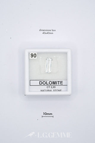 dolomite 2.85ct trasparente rettangolare