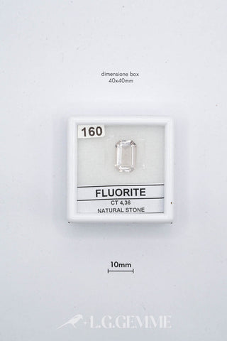 fluorite 4.36ct trasparente rettangolare