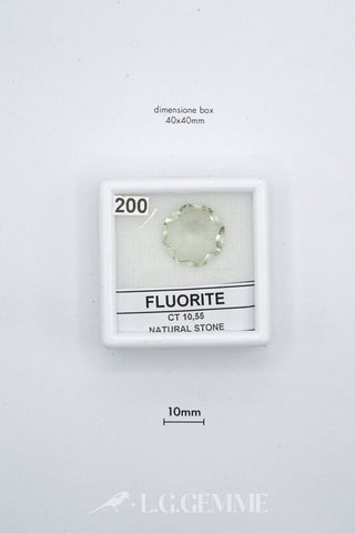 fluorite 10.55ct verde forma naturale