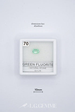 fluorite 1.16ct verde rettangolare
