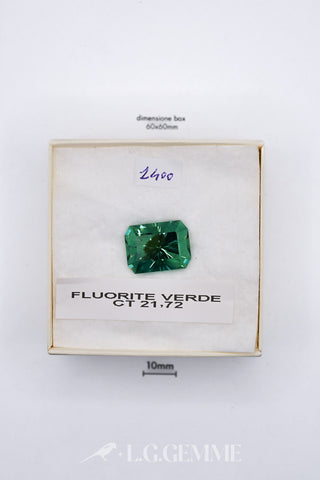 Fluorite Verde 21,72 carati Cuscino gemma preziosa