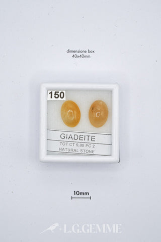 giadeite 9.88ct arancione ovale