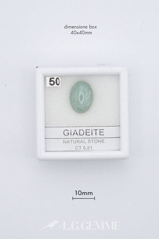Giadeite 6,61 carati Ovale gemma preziosa