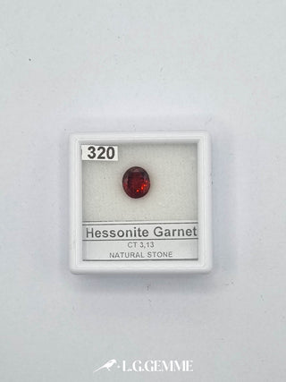 granato 3.13ct rosso ovale