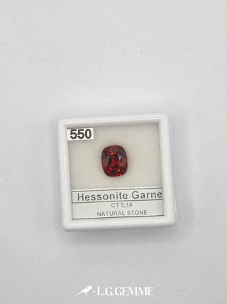 granato 5.18ct rosso ovale