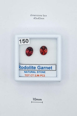 Granato Rodolite 2,96 carati Ovale gemma preziosa