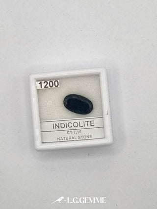 indicolite 7.15ct blu ovale