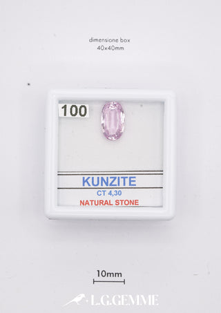 Kunzite 4,30 carati Ovale gemma preziosa
