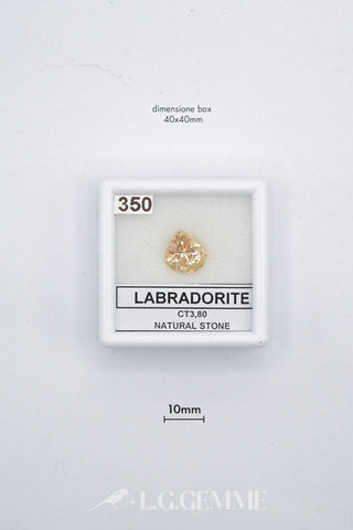 labradorite 3.80ct giallo goccia