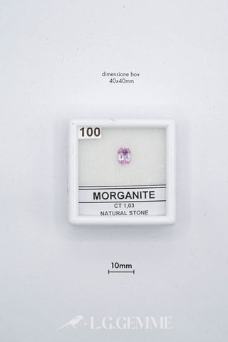 morganite 1.03ct rosa ovale