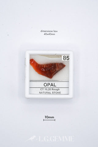 opale 10.20ct arancione forma libera